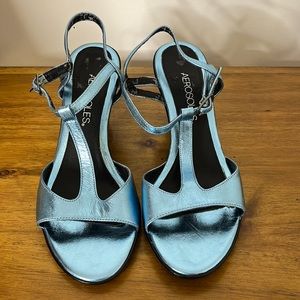 Aerosoles Metallic Blue Heel
